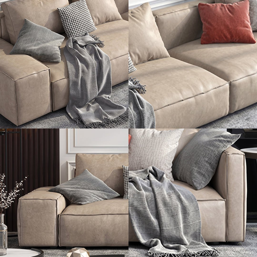 Aula Two Seater, Three Seater, Four Seater Sofa, Modular Sofa, Leathaire - Joe’s Haven