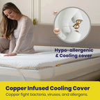 Brightr® Aurora 2 in 1 Best Memory Foam Mattress Topper Soft/Medium Firm - Joe’s Haven