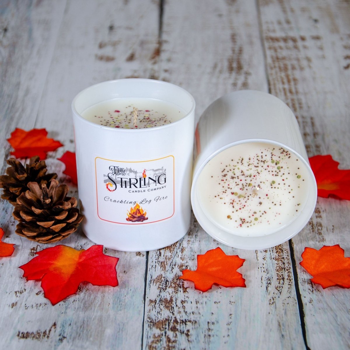 Crackling Log Fire - Large Candle - Joe’s Haven