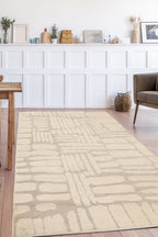 Ava Pave Wave Illusion Rug – Cream Abstract - Joe’s Haven