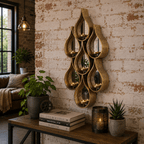Belluri Raindrop Mirror with Candle Holders - Joe’s Haven
