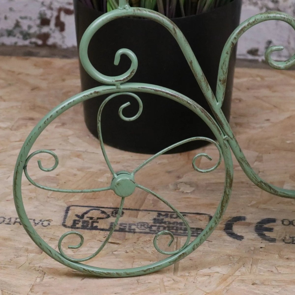 Bike Garden Planter Metal Vintage Green - Joe’s Haven