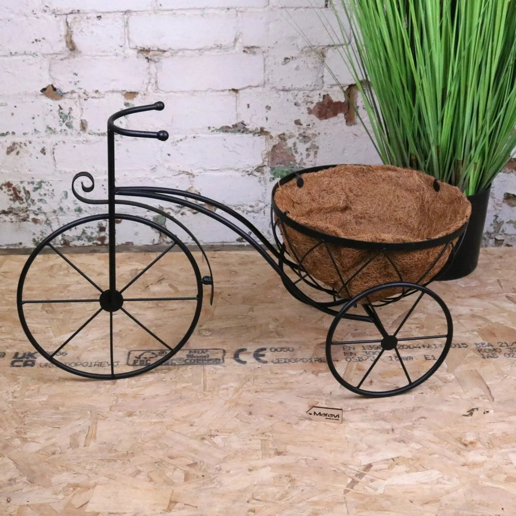 Bike Garden Planter Metal Vintage Style Black - Joe’s Haven
