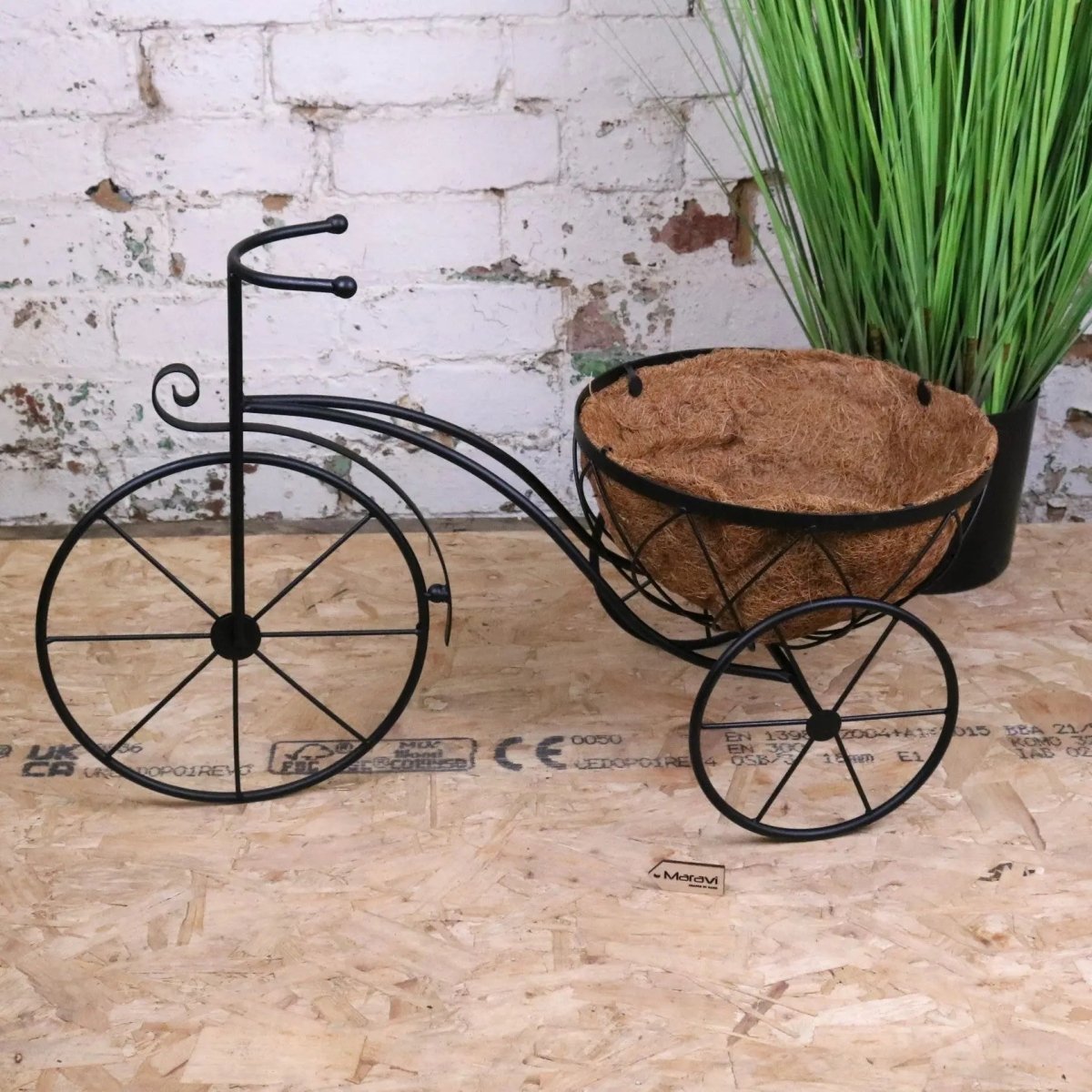 Bike Garden Planter Metal Vintage Style Black - Joe’s Haven