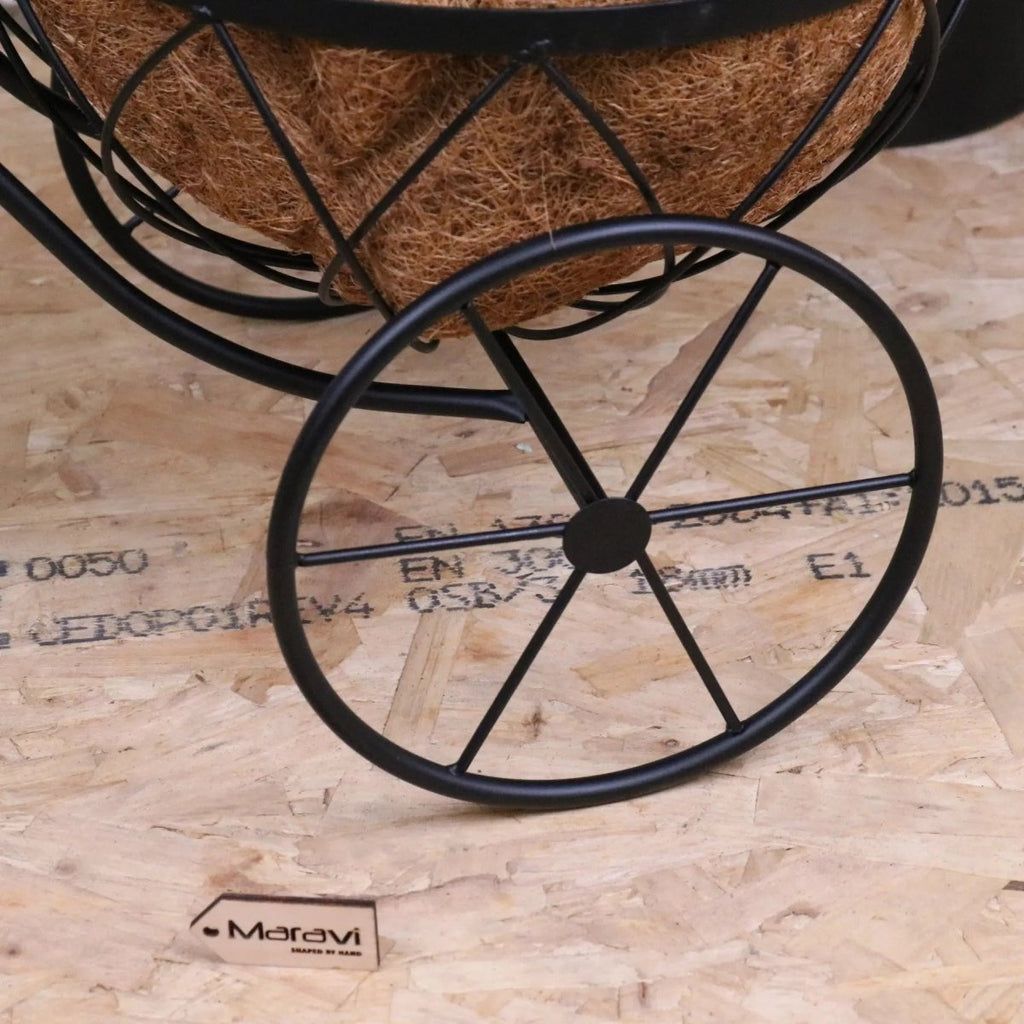 Bike Garden Planter Metal Vintage Style Black - Joe’s Haven