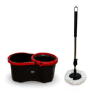 Mop PRO 360° Spin Mop and Bucket Set - Includes 2 Cloths