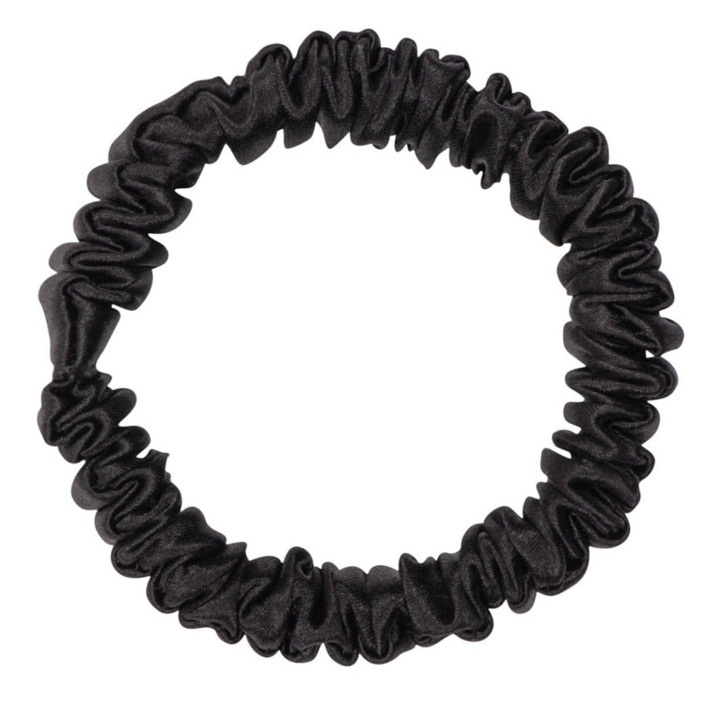 Black Silk Scrunchie - Skinny - Joe’s Haven