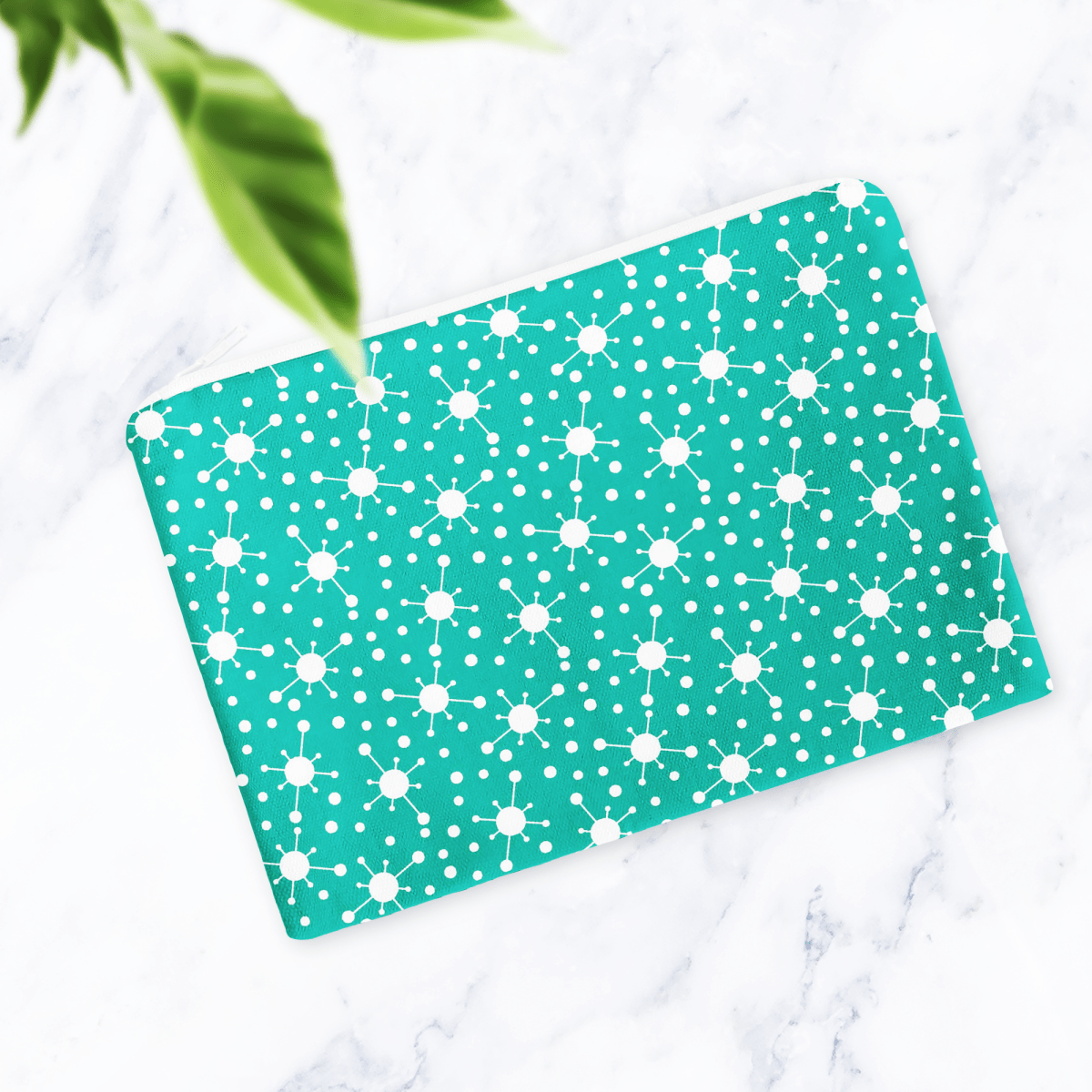 Turquoise Blue Retro Make Up bag - Joe’s Haven