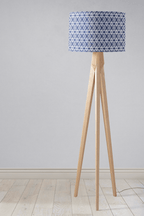 Blue and White Lines Lampshade, Ceiling or Table Lamp Shade - Joe’s Haven