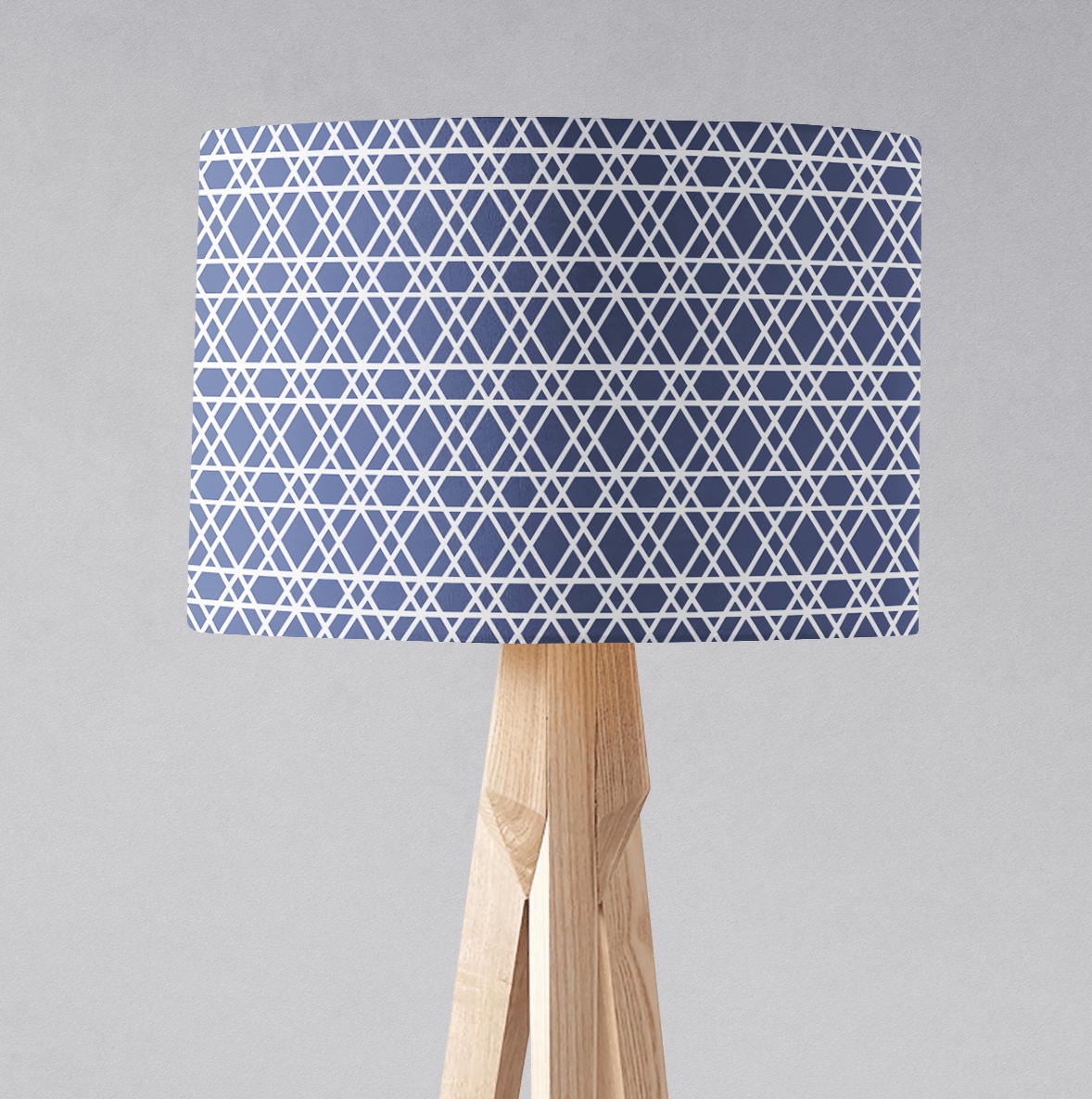 Blue and White Lines Lampshade, Ceiling or Table Lamp Shade - Joe’s Haven