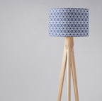 Blue and White Lines Lampshade, Ceiling or Table Lamp Shade - Joe’s Haven