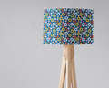Blue, White and Yellow Floral Retro Lampshade, Ceiling or Table Lamp Shade - Joe’s Haven