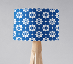 Blue and White Geometric Tiles Design Lampshade, Ceiling or Table Lamp Shade - Joe’s Haven
