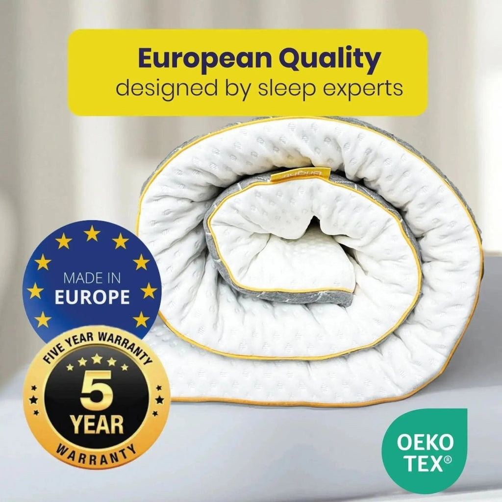 Brightr® Aurora Deluxe 2 in 1 Memory Foam mattress topper - Joe’s Haven