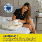 Brightr® Eclipse Adjustable Firm Memory foam pillow - Joe’s Haven