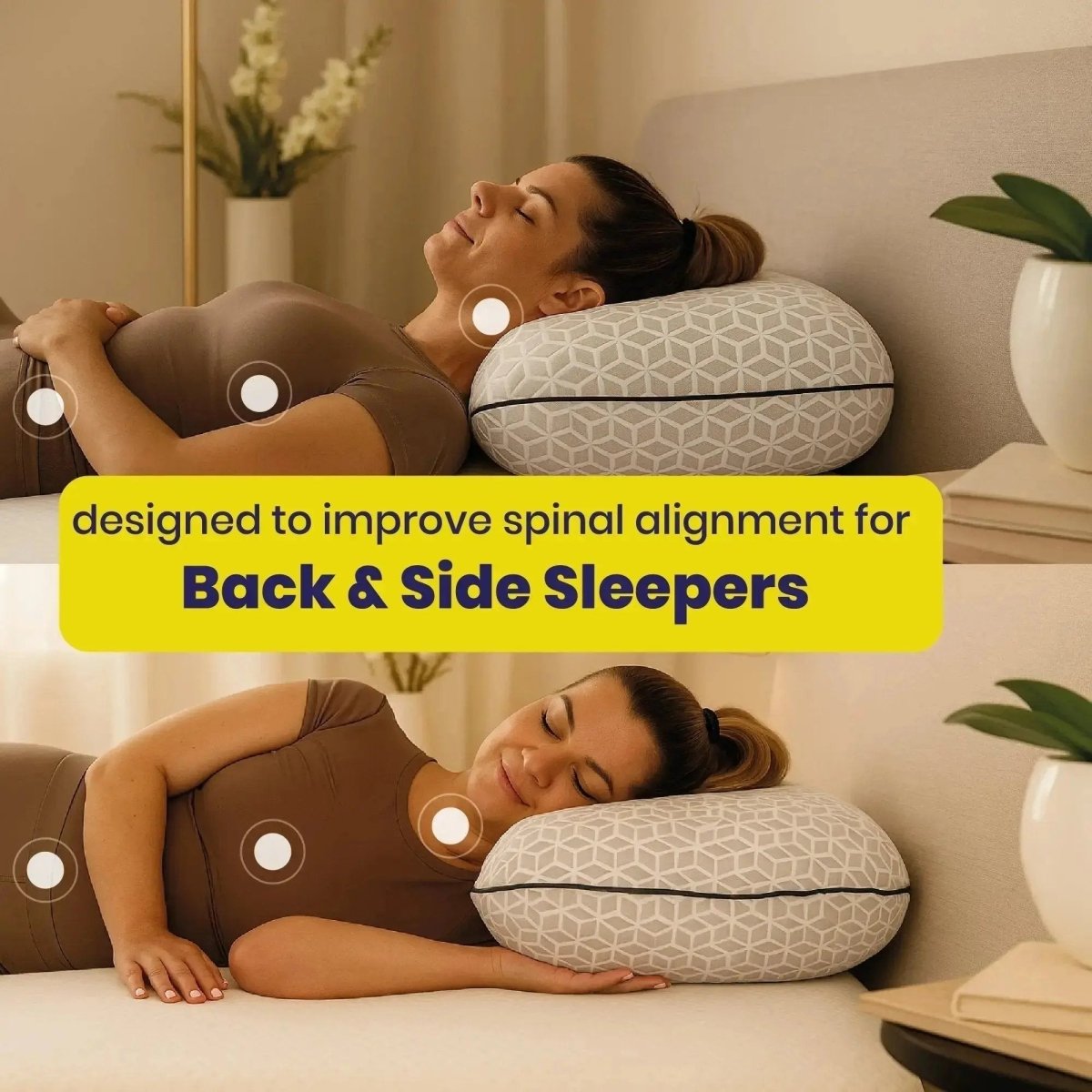 Brightr® Eclipse Adjustable Firm Memory foam pillow - Joe’s Haven