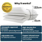 Brightr® Eclipse Adjustable Firm Memory foam pillow - Joe’s Haven