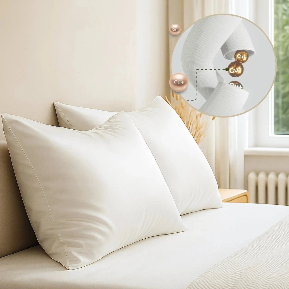 Brightr® Anti - Ageing Copper - Infused Eucalyptus Silk Pillowcase - Joe’s Haven