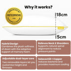 Brightr® Stella Hybrid Neck Relief pillow - Joe’s Haven