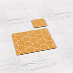 Butter Yellow Geometric Hexagons Placemats, Set of 4 or Set of 6 - Joe’s Haven