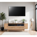 Chester Cane And Wood 2 Drawers TV Cabinet - Joe’s Haven