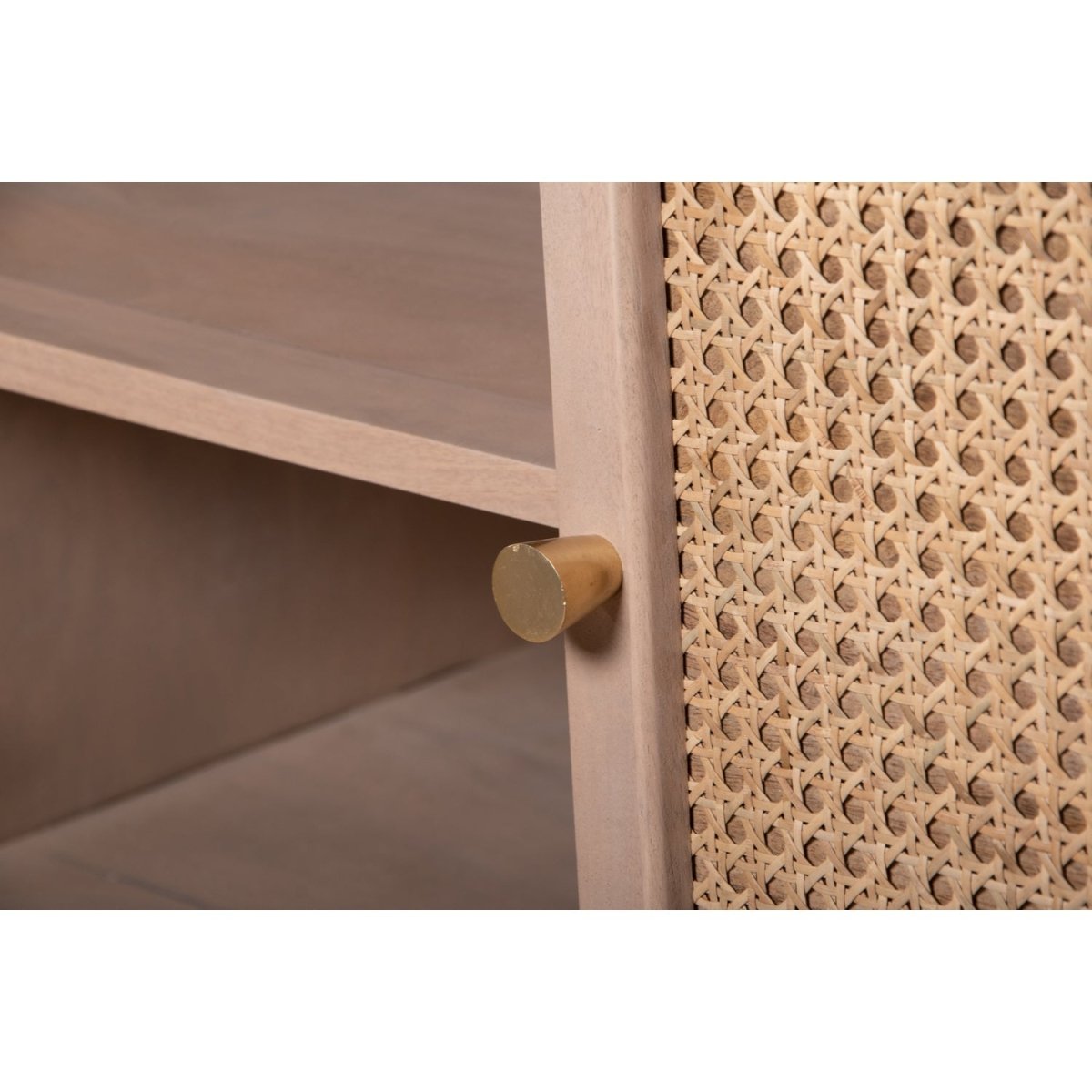 Chester Cane And Wood 4 Doors Sideboard - Joe’s Haven