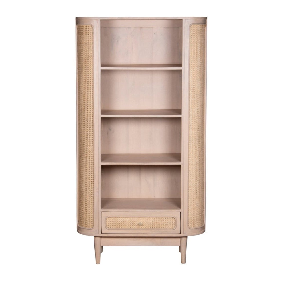 Chester Cane And Wood Bookcase - Joe’s Haven