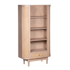 Chester Cane And Wood Bookcase - Joe’s Haven