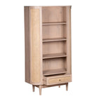 Chester Cane And Wood Bookcase - Joe’s Haven