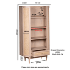 Chester Cane And Wood Bookcase - Joe’s Haven