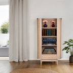 Chester Cane And Wood Bookcase - Joe’s Haven
