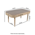 Chester Cane And Wood Dining Table - Joe’s Haven