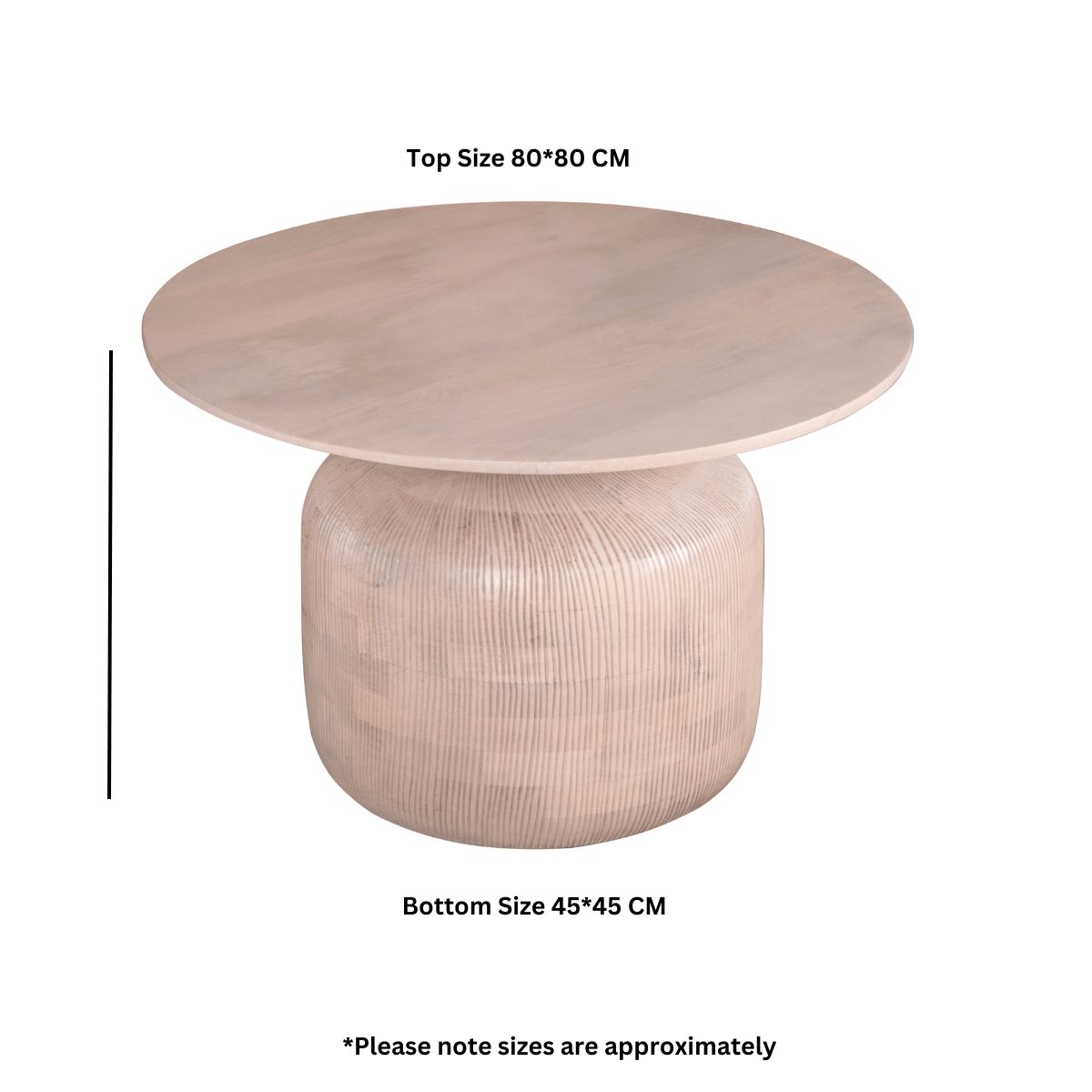 Chester Cane And Wood Round Coffee Table - Joe’s Haven