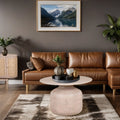 Chester Cane And Wood Round Coffee Table - Joe’s Haven
