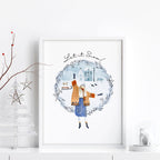 Christmas decor gift | wall art print