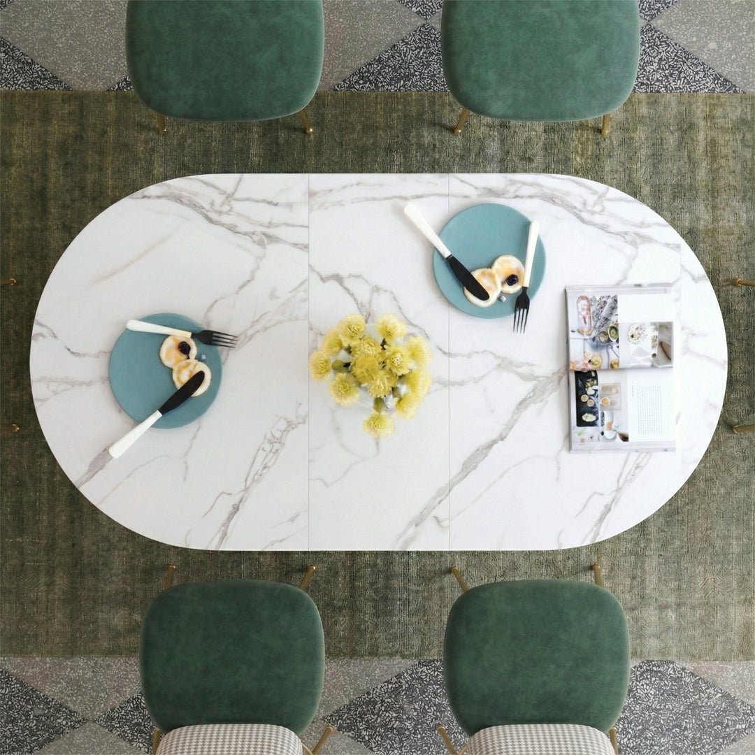 COSCO Modern Folding Dining Table, Green & Grey - Joe’s Haven