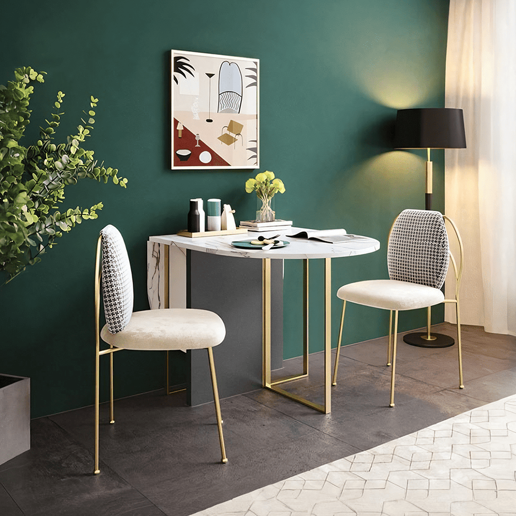 COSCO Modern Folding Dining Table, Green & Grey - Joe’s Haven