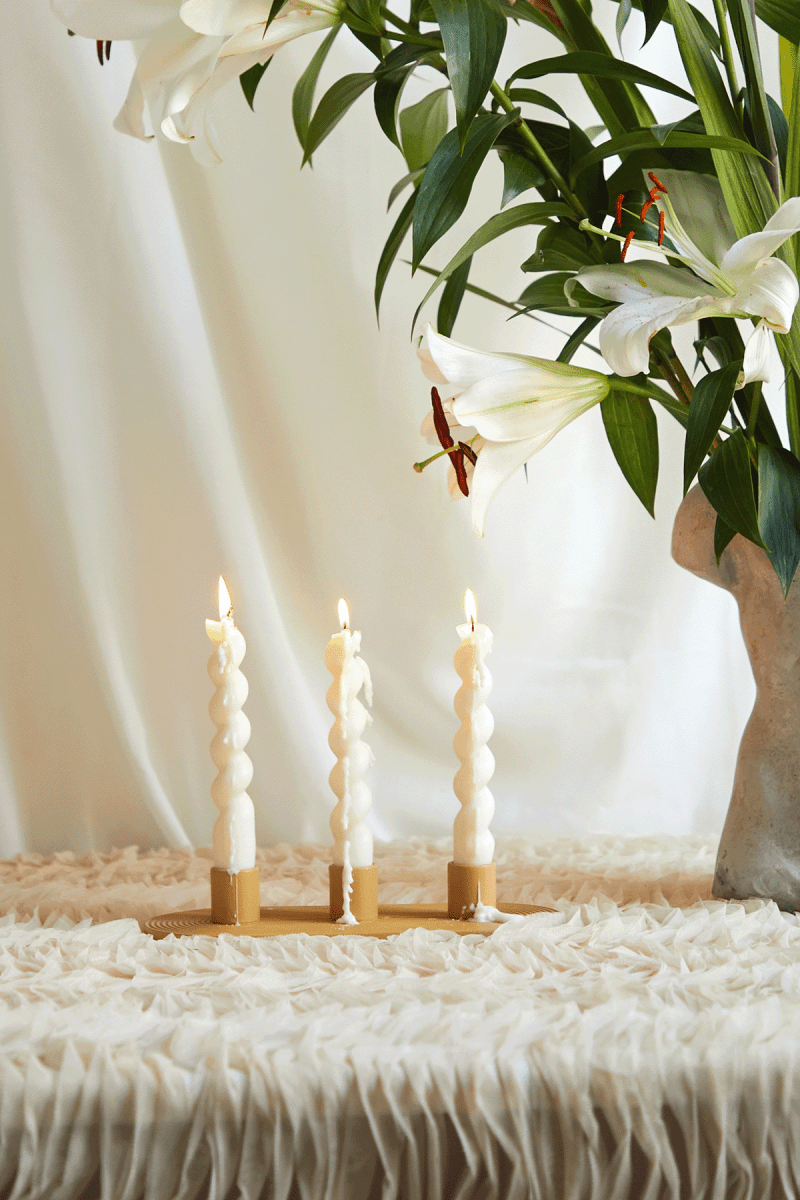 Minimalist Triple Candle Holder - Joe’s Haven