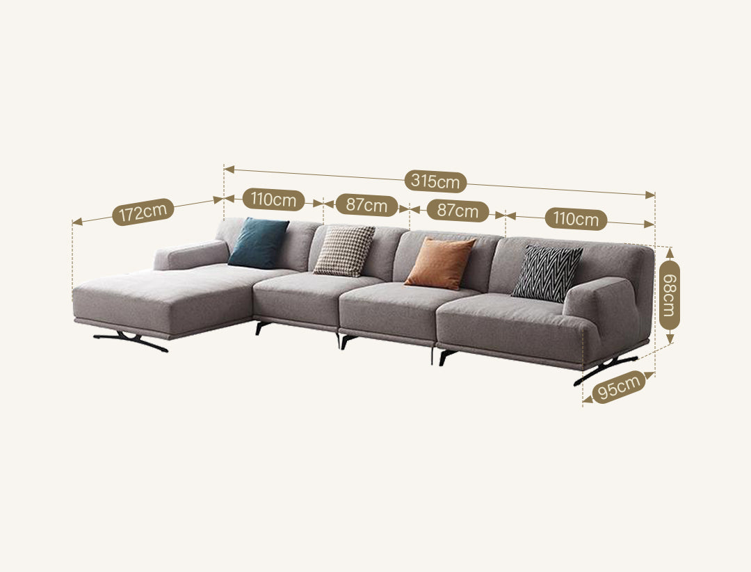 Cannes Four Seater Corner Sofa