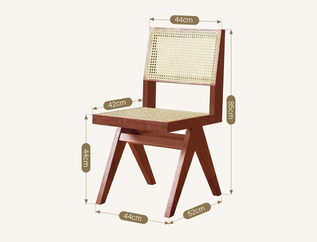 Caribbean Rattan Dining Chair, Oak - Joe’s Haven
