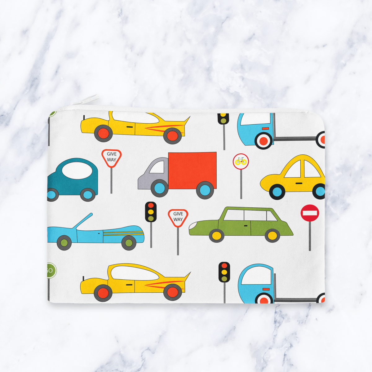 Cars Makeup Bag - Handmade Cosmetic Pouch - Joe’s Haven