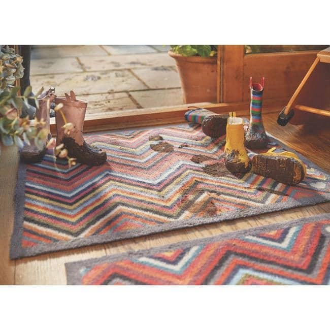 Eco-Friendly Washable Chevron Mat