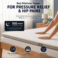Brightr® Aurora 2 in 1 Best Memory Foam Mattress Topper Soft/Medium Firm - Joe’s Haven