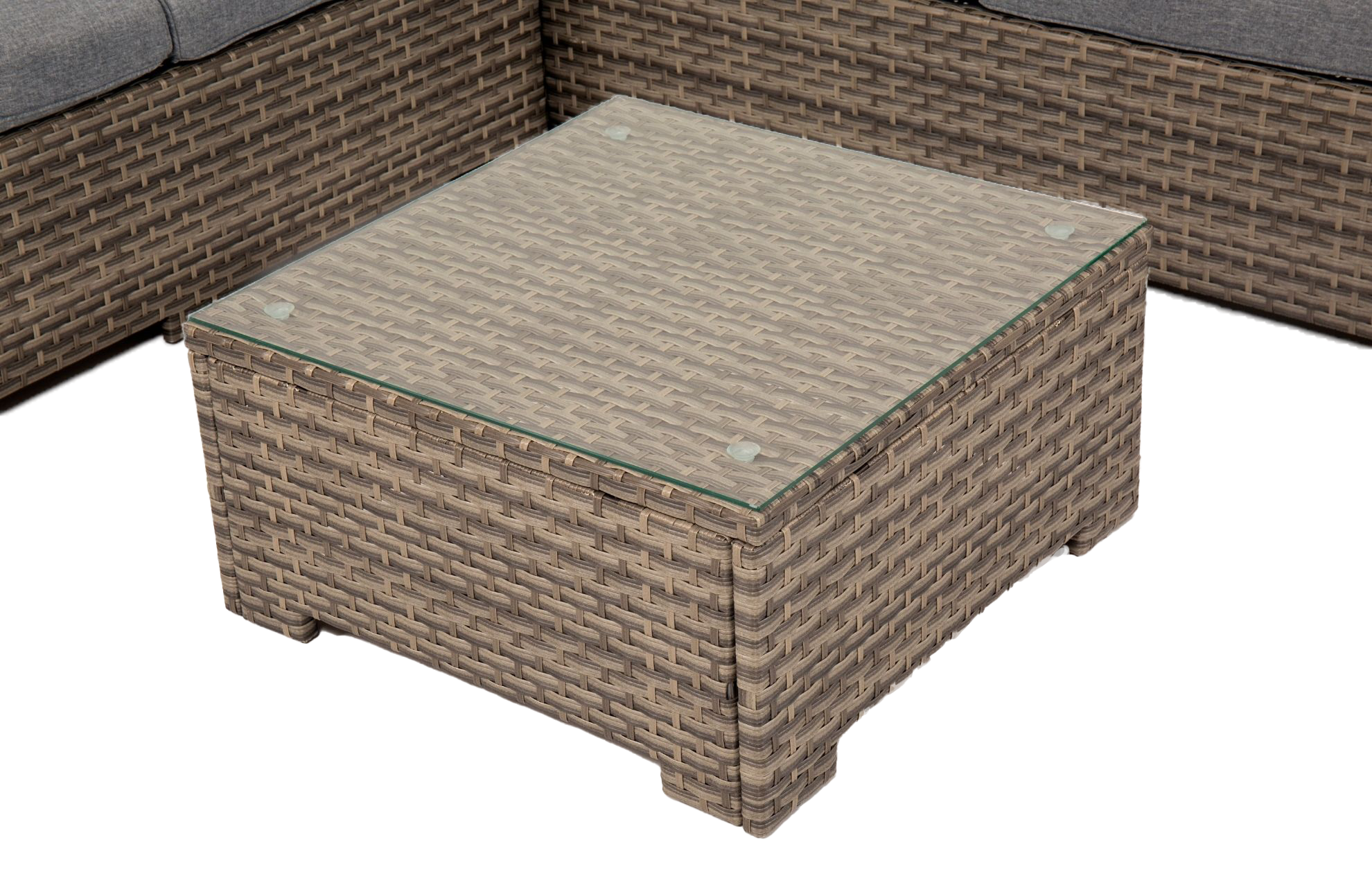 Chesterton Grey 5 Seater Polyrattan Corner Garden Sofa Set