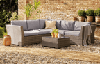 Grey Rattan 5 Seater Corner Garden Sofa Set - Joe’s Haven