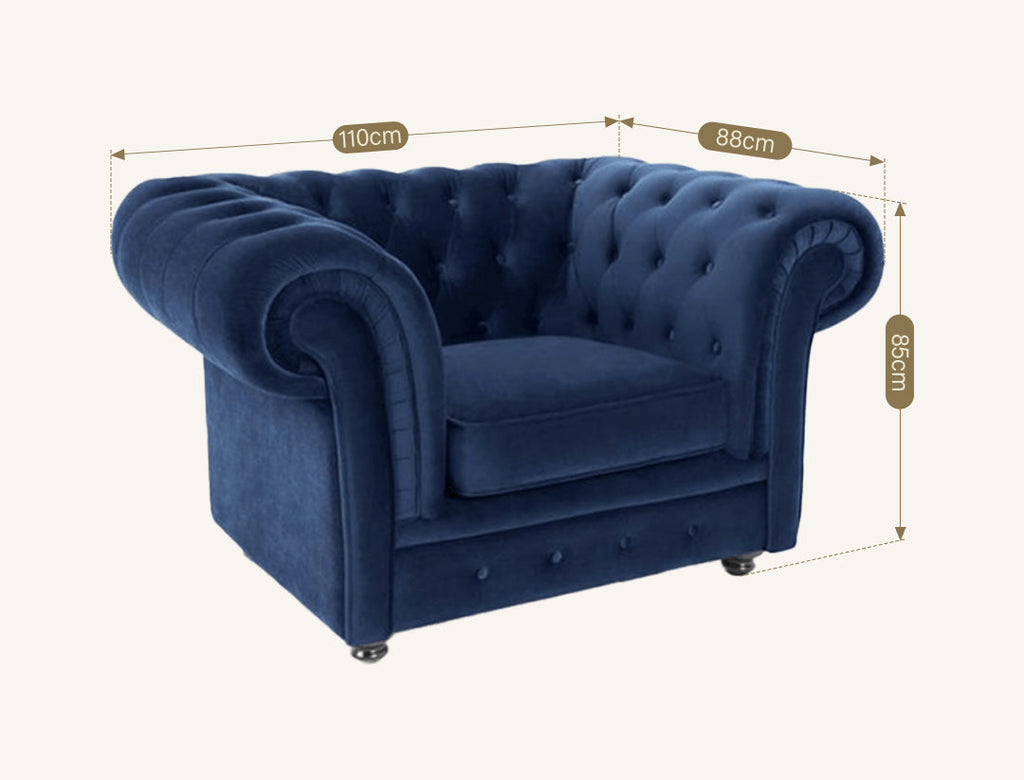 ChicComfort Armchair, Velvet