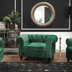 ChicComfort Armchair, Velvet - Joe’s Haven