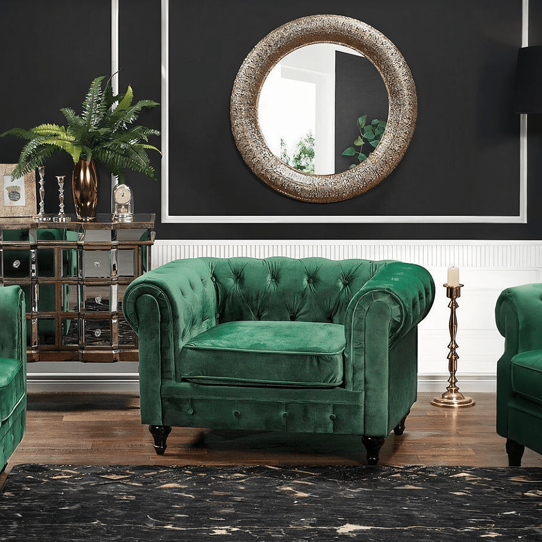 ChicComfort Armchair, Velvet - Joe’s Haven