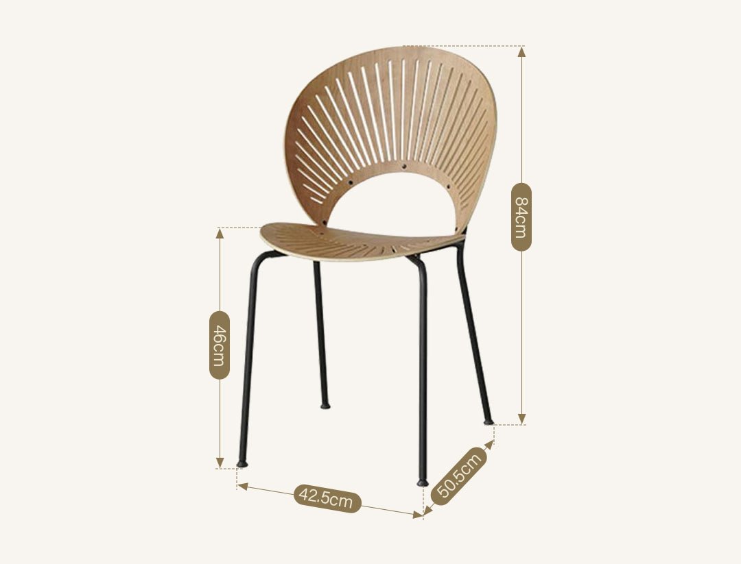 A Set of 2 Conker Dining Chair, Solid Wood - Joe’s Haven