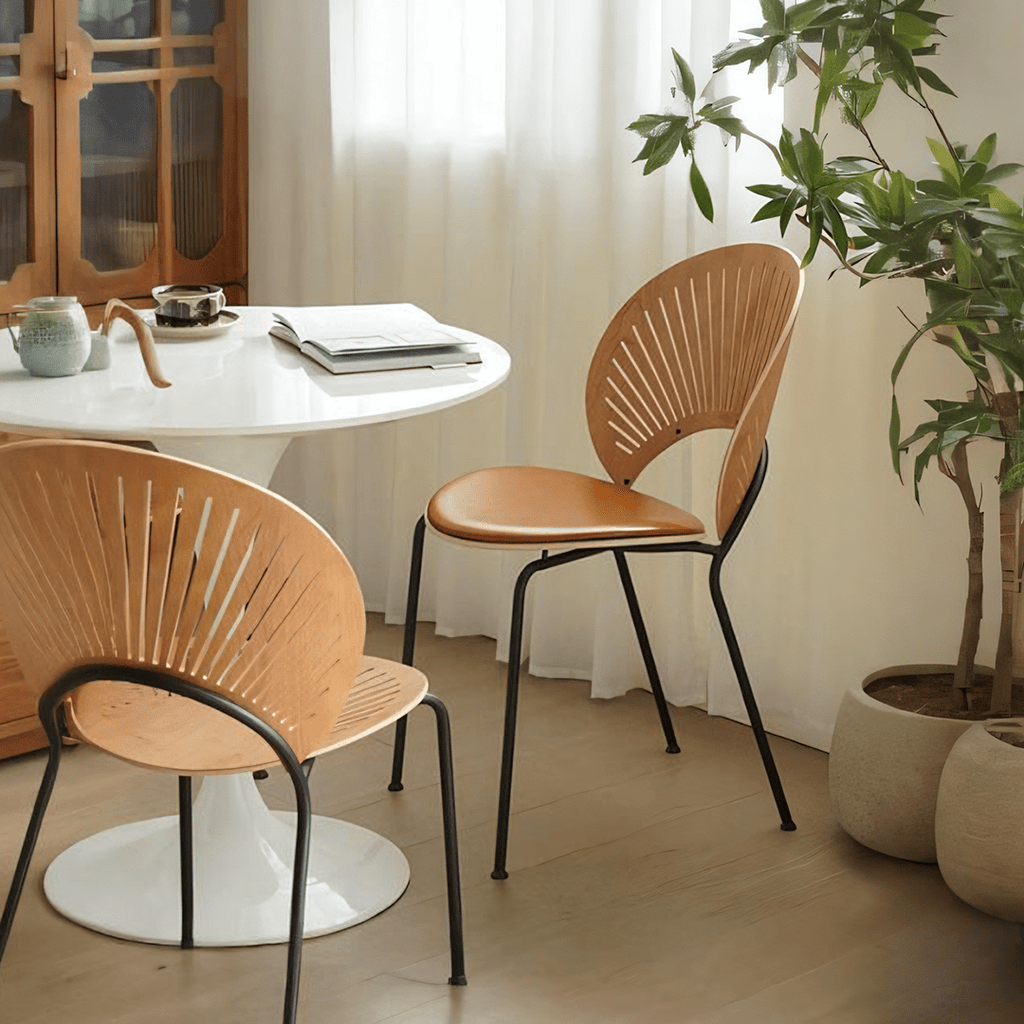 A Set of 2 Conker Dining Chair, Solid Wood - Joe’s Haven